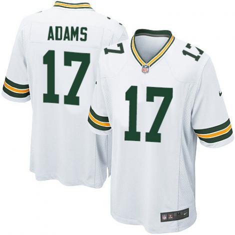 Green Bay Packers #17 Davante Adams White Game Jersey