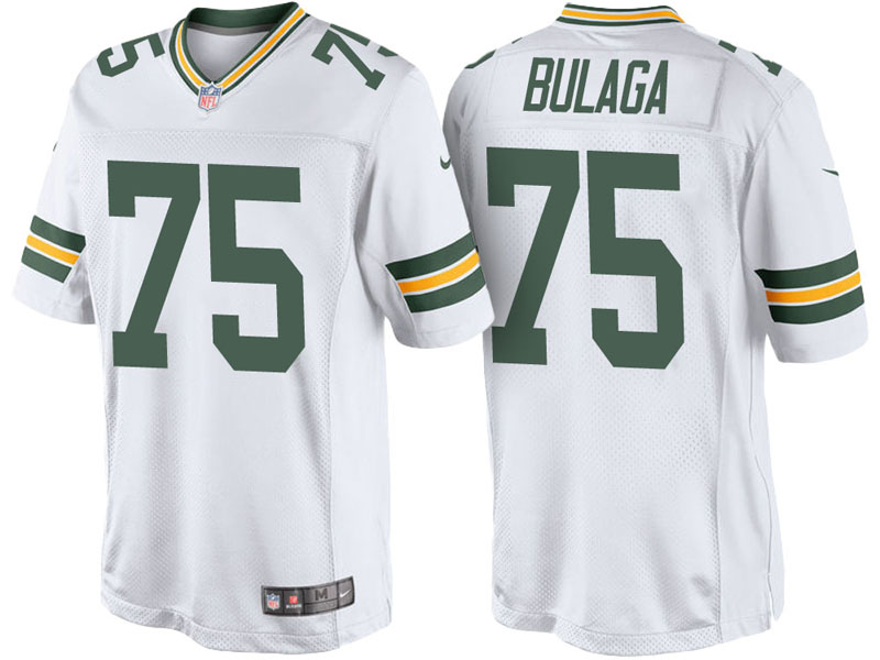 Green Bay Packers #75 Bryan Bulaga White Vapor Untouchable Color Rush Limited Jersey
