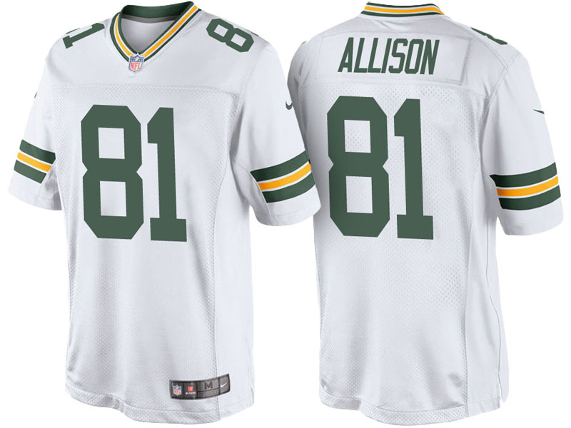 Green Bay Packers #81 Geronimo Allison White Vapor Untouchable Color Rush Limited Jersey