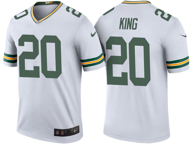 Green Bay Packers #20 Kevin King White Color Rush Legend Jersey Green Bay Packers #20 Kevin King White Color Rush Legend Jersey