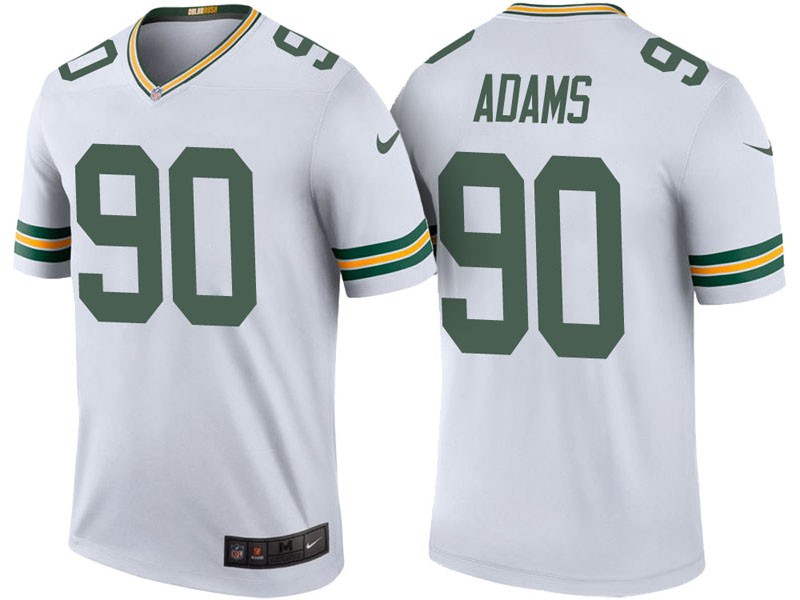 Green Bay Packers #90 Montravius Adams White Color Rush Legend Jersey Green Bay Packers #90 Montravius Adams White Color Rush Legend Jersey