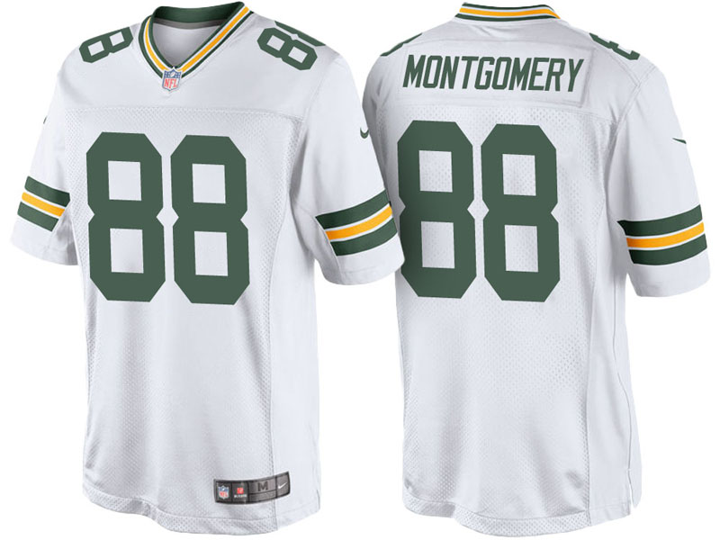 Green Bay Packers #88 Ty Montgomery White Vapor Untouchable Color Rush Limited Jersey