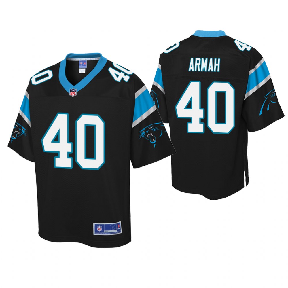 Youth Carolina Panthers #40 Alexander Armah Black Player Pro Line Jersey Youth Carolina Panthers #40 Alexander Armah Black Player Pro Line Jersey