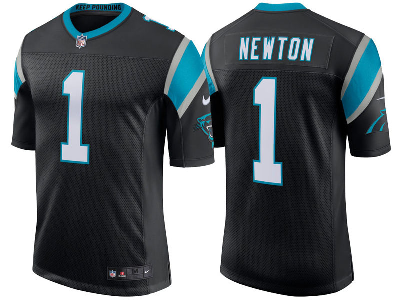 Carolina Panthers #1 Cam Newton Black Classic Limited Player Jersey