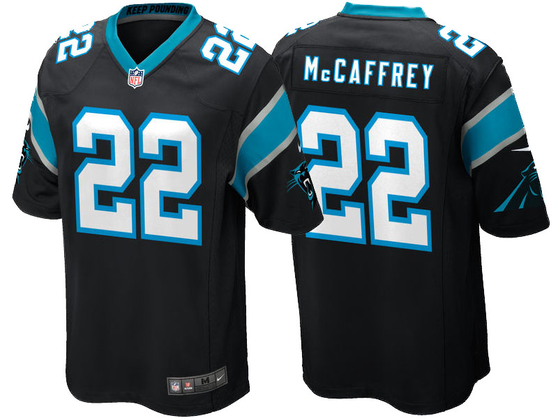 Carolina Panthers Christian McCaffrey Black 2017 Draft Pick Game Jersey Carolina Panthers Christian McCaffrey Black 2017 Draft Pick Game Jersey