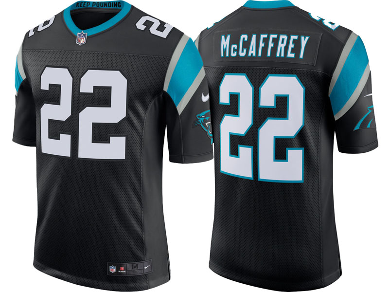 Carolina Panthers #22 Christian McCaffrey Black Classic Limited Jersey Carolina Panthers #22 Christian McCaffrey Black Classic Limited Jersey