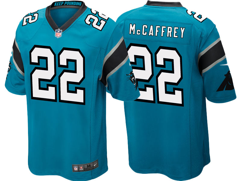 Carolina Panthers Christian McCaffrey Blue 2017 Draft Pick Game Jersey Carolina Panthers Christian McCaffrey Blue 2017 Draft Pick Game Jersey