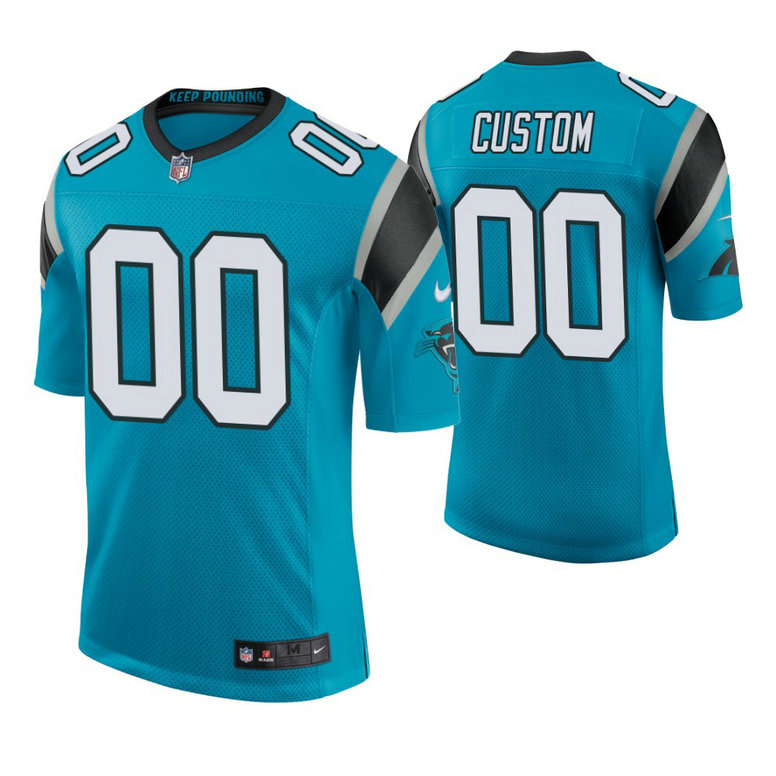 Carolina Panthers Blue Elite Customized Jersey Carolina Panthers Blue Elite Customized Jersey