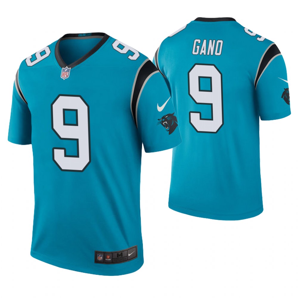 Carolina Panthers #9 Graham Gano Blue Color Rush Legend Jersey