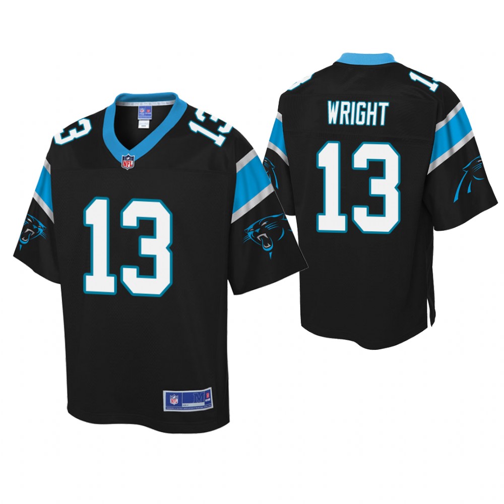Youth Carolina Panthers #13 Jarius Wright Black Player Pro Line Jersey