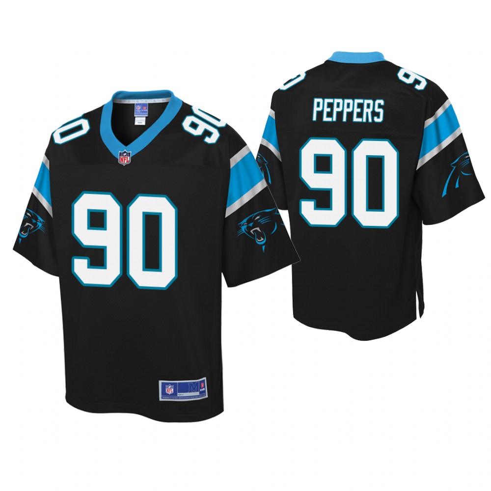 Youth Carolina Panthers #90 Julius Peppers Black Player Pro Line Jersey
