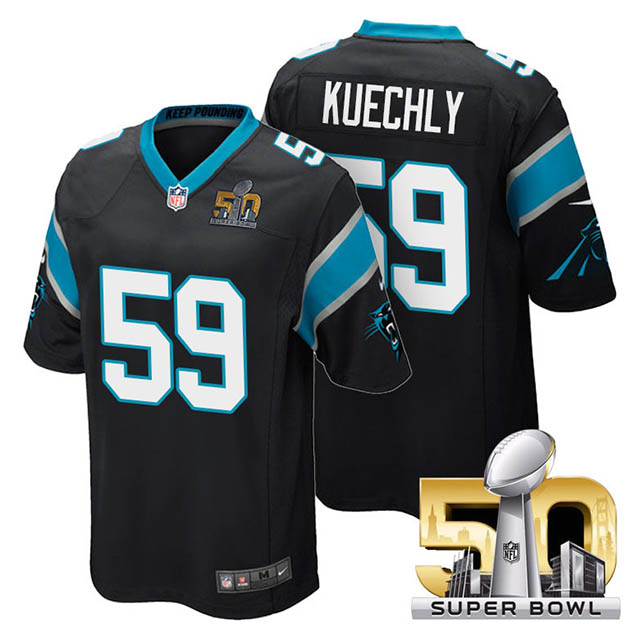 Youth Carolina Panthers #59 Luke Kuechly Black 2016 Super Bowl 50 Game Jersey Youth Carolina Panthers #59 Luke Kuechly Black 2016 Super Bowl 50 Game Jersey