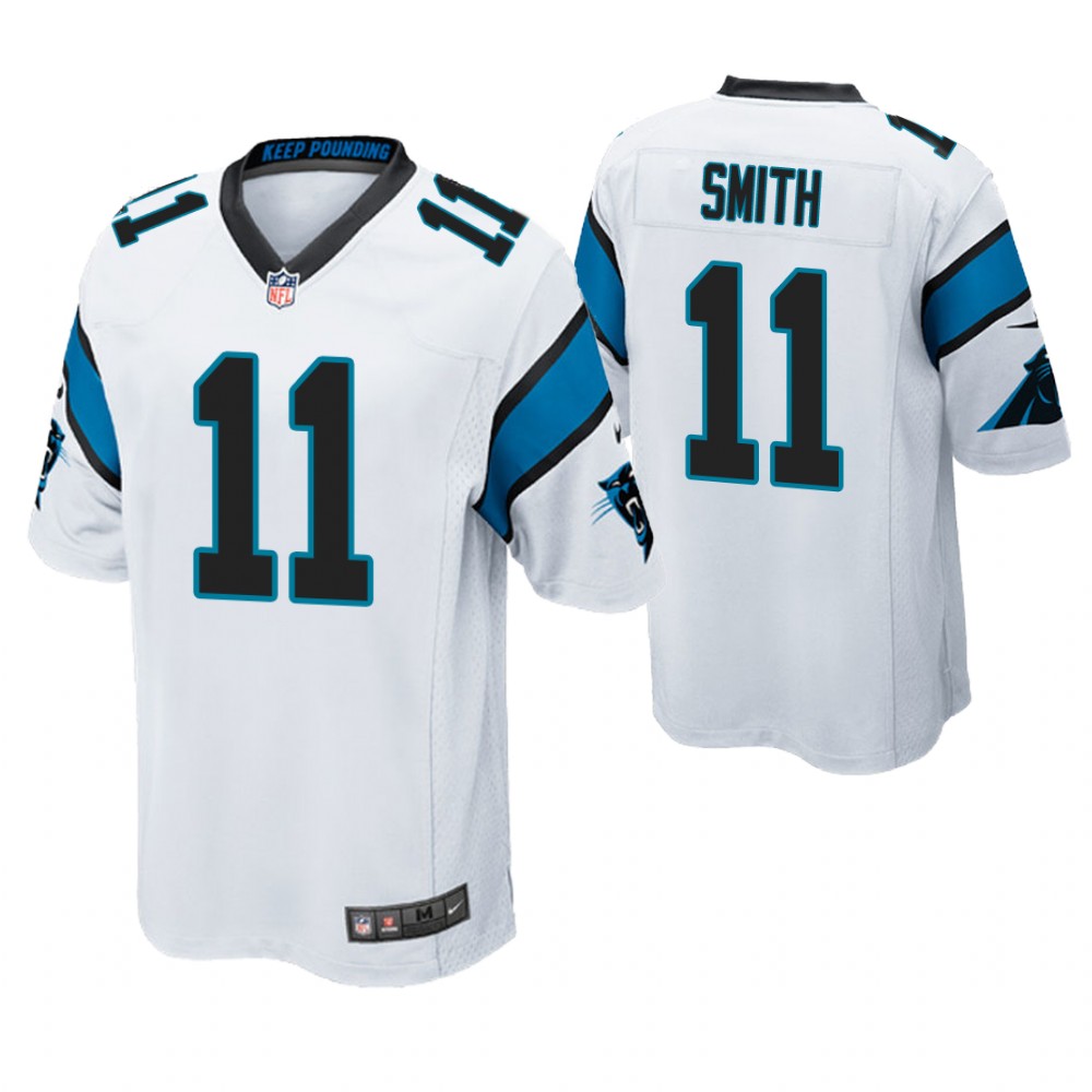 Carolina Panthers #11 Torrey Smith White Game Jersey Carolina Panthers #11 Torrey Smith White Game Jersey