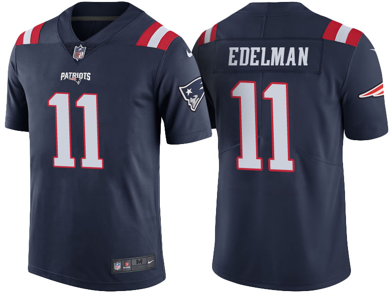 New England Patriots #11 Julian Edelman Navy Color Rush Limited Jersey New England Patriots #11 Julian Edelman Navy Color Rush Limited Jersey