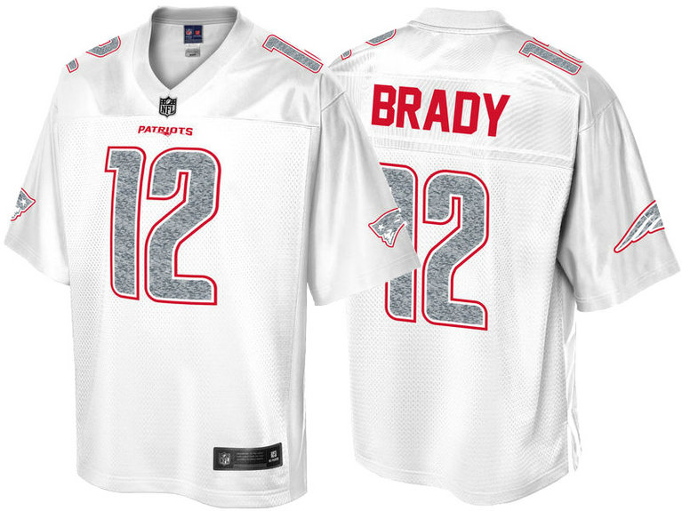 New England Patriots #12 Tom Brady Pro Line White Out Fashion Jersey New England Patriots #12 Tom Brady Pro Line White Out Fashion Jersey