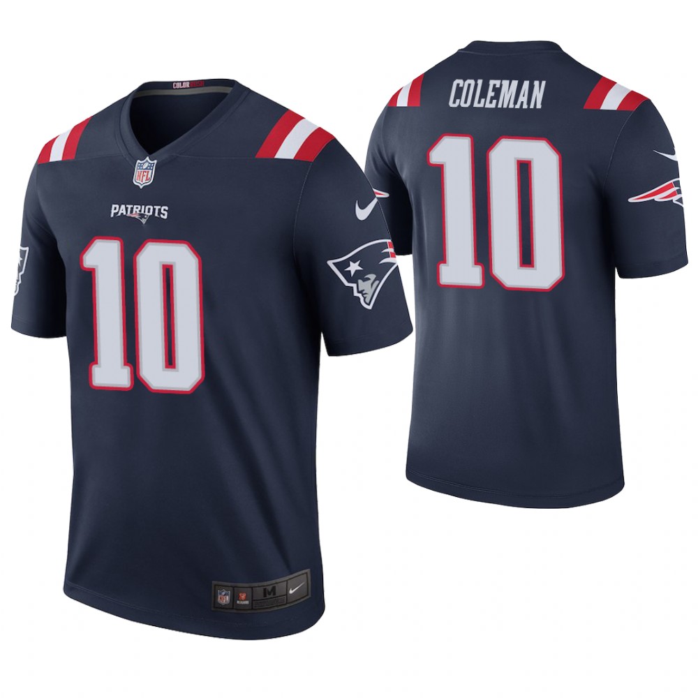 New England Patriots #10 Corey Coleman Navy Color Rush Legend Jersey New England Patriots #10 Corey Coleman Navy Color Rush Legend Jersey