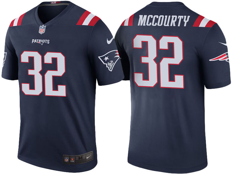 New England Patriots #32 Devin McCourty Navy Color Rush Legend Jersey