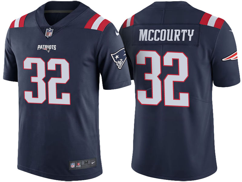 New England Patriots #32 Devin McCourty Navy Vapor Untouchable Color Rush Limited Jersey