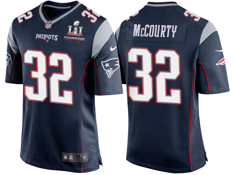 Patriots Devin McCourty Navy Super Bowl LI Champions Patch 2017 Season Opener Jersey