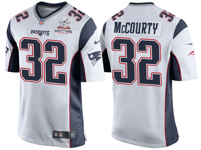 2017 Season Opener Patriots Devin McCourty White Super Bowl LI Champions Patch Jersey