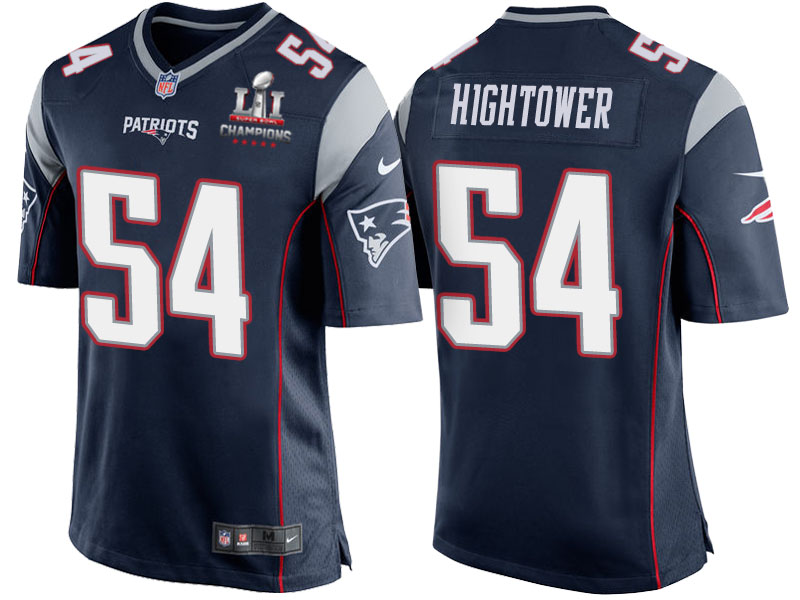 Patriots Dont'a Hightower Navy Super Bowl LI Champions Patch 2017 Season Opener Jersey Patriots Dont'a Hightower Navy Super Bowl LI Champions Patch 2017 Season Opener Jersey