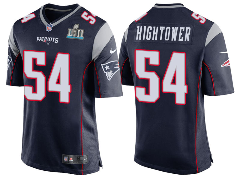 New England Patriots #54 Dont'a Hightower Navy Super Bowl LII Bound Game Jersey New England Patriots #54 Dont'a Hightower Navy Super Bowl LII Bound Game Jersey