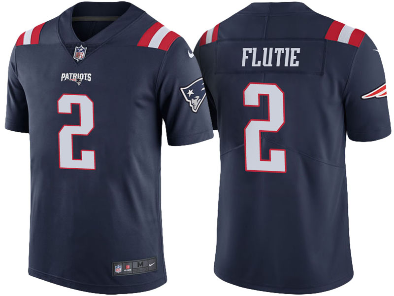 New England Patriots #2 Doug Flutie Navy Vapor Untouchable Color Rush Limited Jersey New England Patriots #2 Doug Flutie Navy Vapor Untouchable Color Rush Limited Jersey
