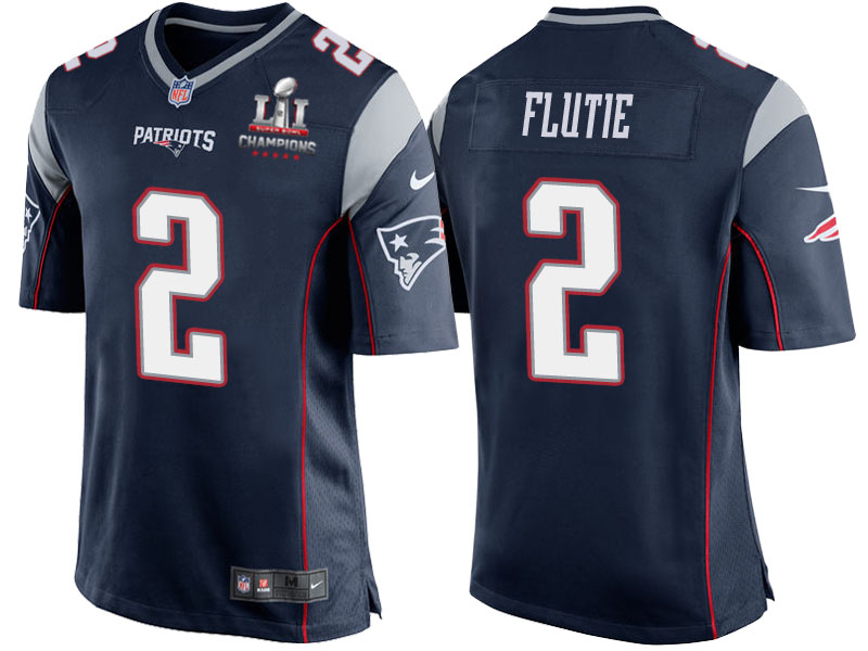 Patriots Doug Flutie Navy Super Bowl LI Champions Patch 2017 Season Opener Jersey Patriots Doug Flutie Navy Super Bowl LI Champions Patch 2017 Season Opener Jersey