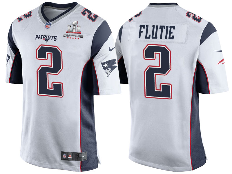 2017 Season Opener Patriots Doug Flutie White Super Bowl LI Champions Patch Jersey 2017 Season Opener Patriots Doug Flutie White Super Bowl LI Champions Patch Jersey