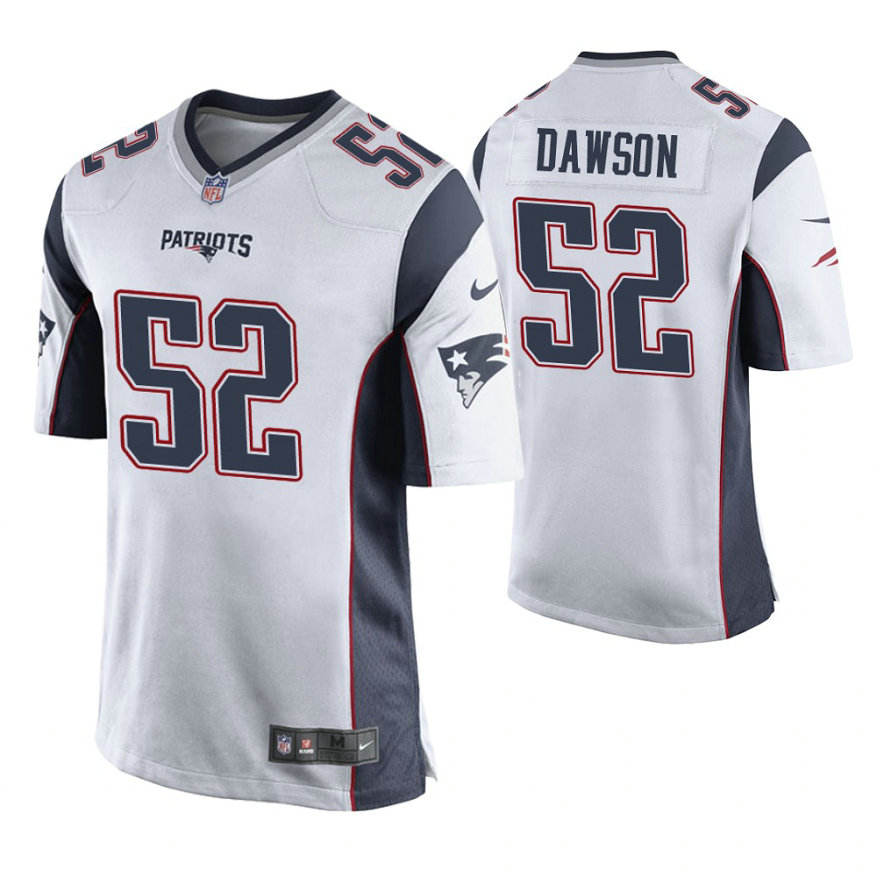 New England Patriots #52 Duke Dawson White Game Jersey New England Patriots #52 Duke Dawson White Game Jersey