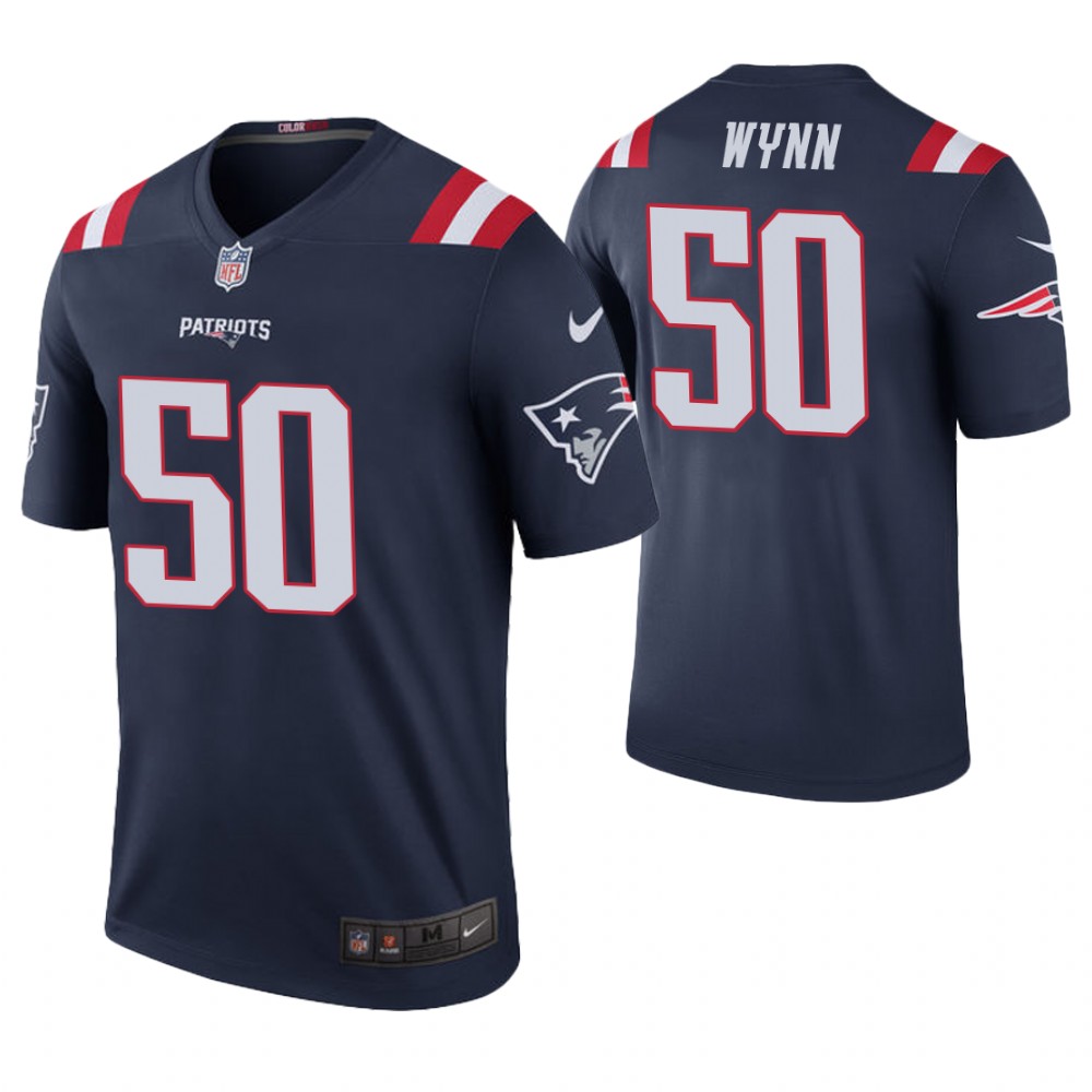 New England Patriots #50 Isaiah Wynn Navy Color Rush Legend Jersey New England Patriots #50 Isaiah Wynn Navy Color Rush Legend Jersey