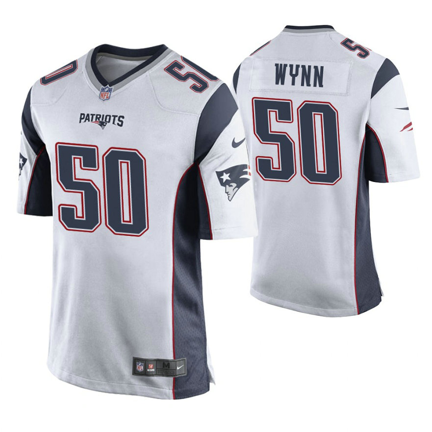 New England Patriots #50 Isaiah Wynn White Game Jersey New England Patriots #50 Isaiah Wynn White Game Jersey