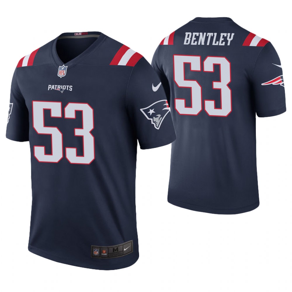 New England Patriots #53 Ja'Whaun Bentley Navy Color Rush Legend Jersey New England Patriots #53 Ja'Whaun Bentley Navy Color Rush Legend Jersey