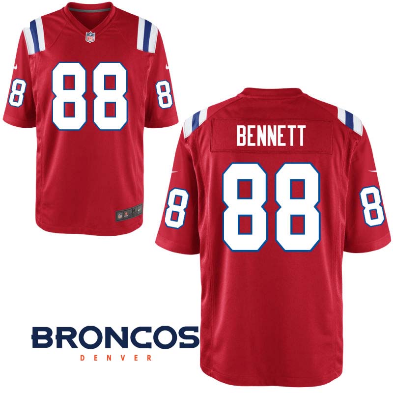 New England Patriots #88 Martellus Bennett Red Game Jersey New England Patriots #88 Martellus Bennett Red Game Jersey