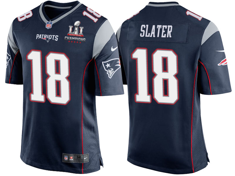 2017 Season Opener Patriots Matthew Slater Navy Super Bowl LI Champions Patch Kickoff Jersey 2017 Season Opener Patriots Matthew Slater Navy Super Bowl LI Champions Patch Kickoff Jersey