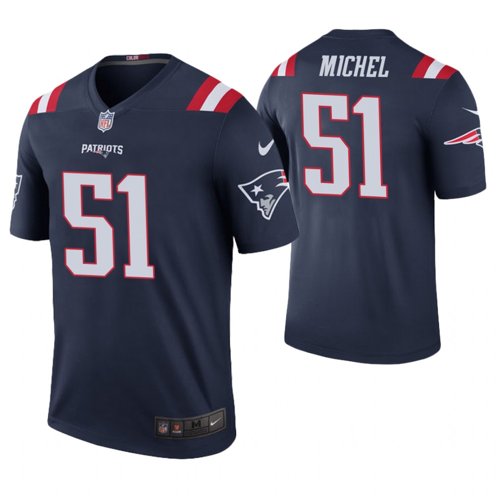 New England Patriots #51 Sony Michel Navy Color Rush Legend Jersey New England Patriots #51 Sony Michel Navy Color Rush Legend Jersey