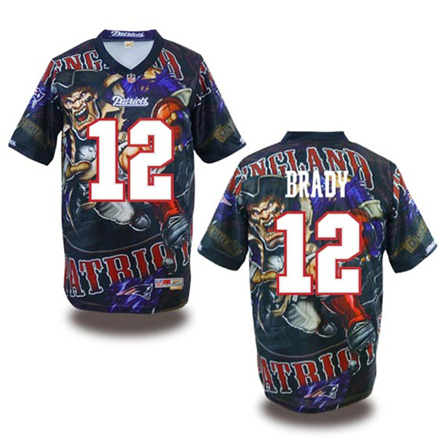 New England Patriots #12 Tom Brady Fanatical Fashion Jersey New England Patriots #12 Tom Brady Fanatical Fashion Jersey