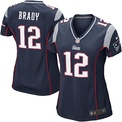 Women New England Patriots #12 Tom Brady Navy Blue Elite Jersey Women New England Patriots #12 Tom Brady Navy Blue Elite Jersey