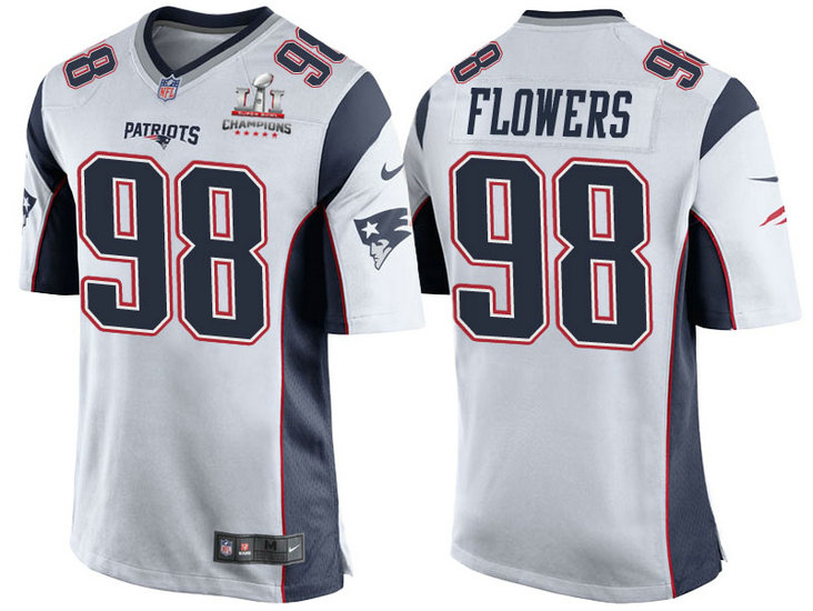 2017 Season Opener Patriots Trey Flowers White Super Bowl LI Champions Patch Jersey 2017 Season Opener Patriots Trey Flowers White Super Bowl LI Champions Patch Jersey