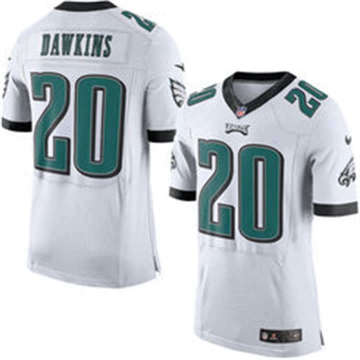 Philadelphia Eagles #20 Brian Dawkins White Elite Jersey Philadelphia Eagles #20 Brian Dawkins White Elite Jersey