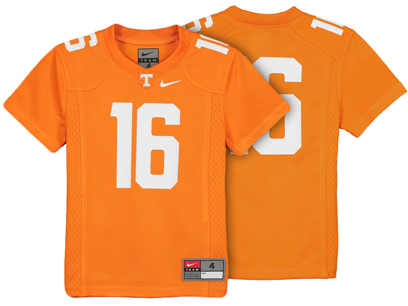 Preschool Tennessee Volunteers #16 Tennessee Orange Replica College Football Jersey Preschool Tennessee Volunteers #16 Tennessee Orange Replica College Football Jersey