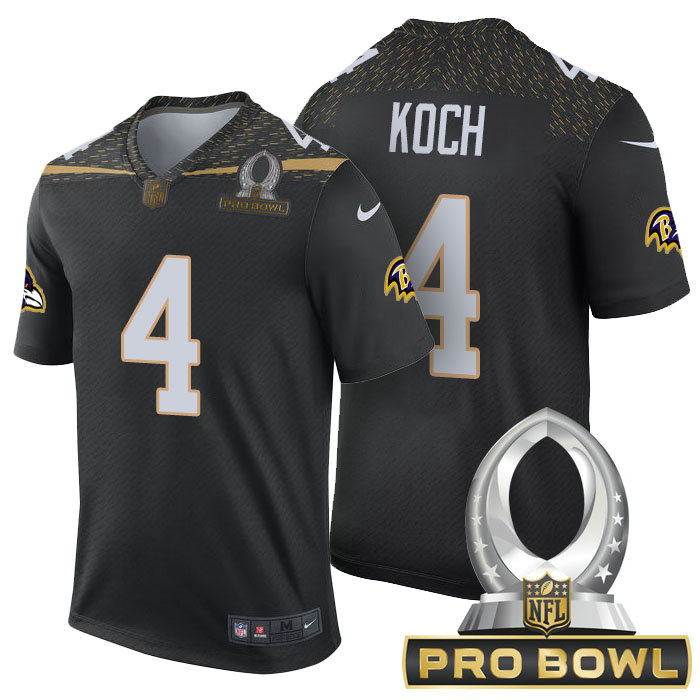 Team Irvin #4 Sam Koch Black 2016 Pro Bowl Game Jersey