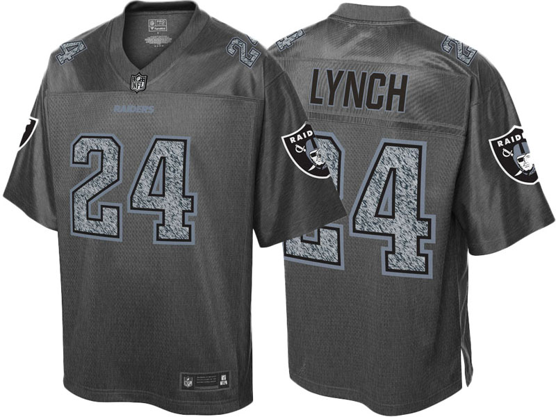 Oakland Raiders #21 Marshawn Lynch Gray Pro Line Fashion Static Jersey Oakland Raiders #21 Marshawn Lynch Gray Pro Line Fashion Static Jersey