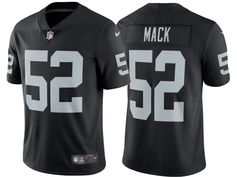 2017 Oakland Raiders #52 Khalil Mack Black Vapor Untouchable Limited Jersey 2017 Oakland Raiders #52 Khalil Mack Black Vapor Untouchable Limited Jersey