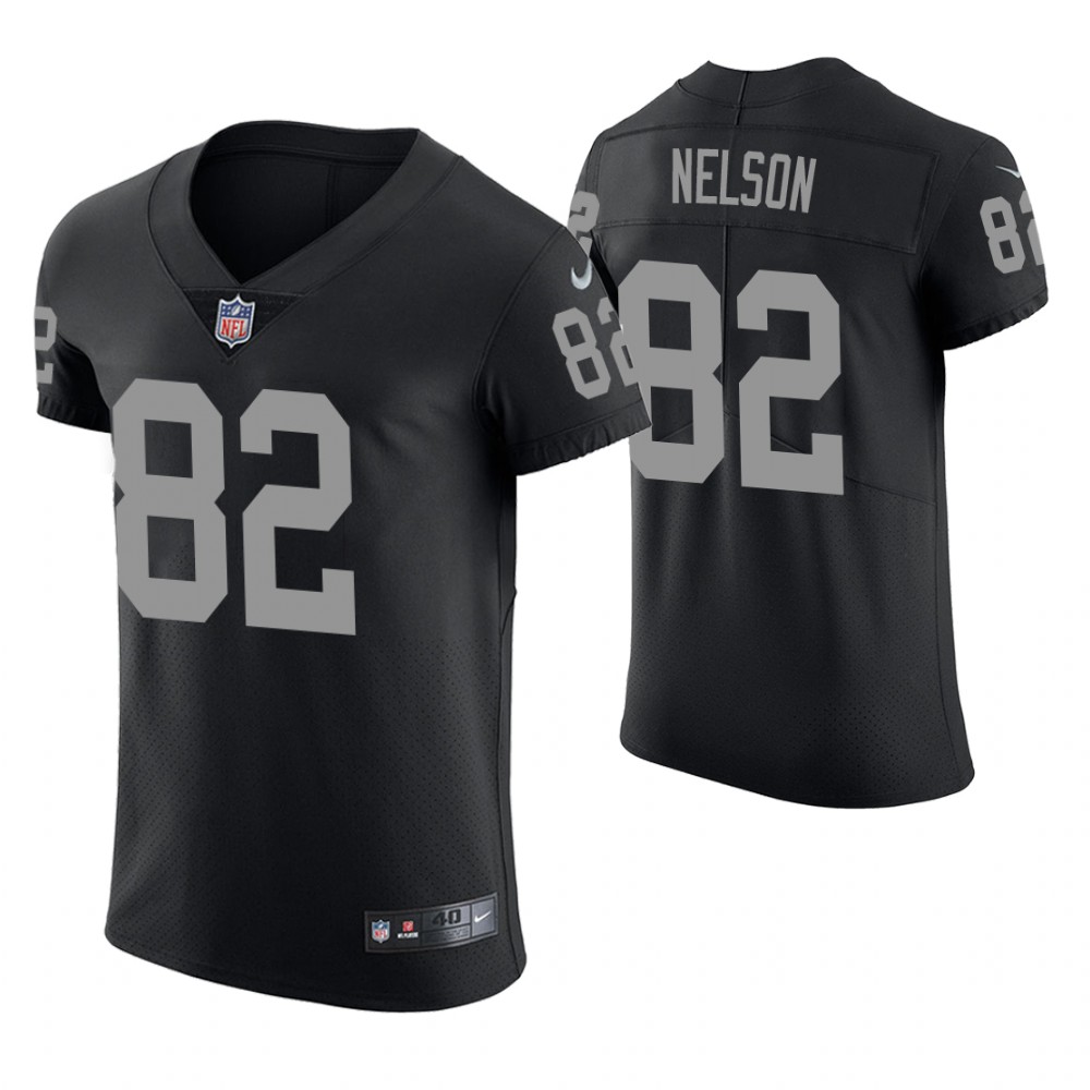Oakland Raiders #82 Jordy Nelson Black Elite Jersey Oakland Raiders #82 Jordy Nelson Black Elite Jersey