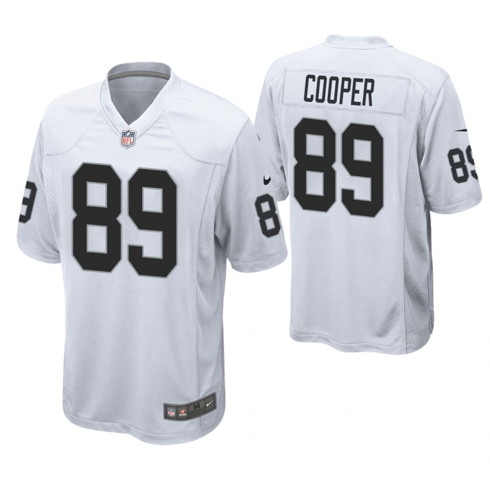 Oakland Raiders #89 Amari Cooper White Game Jersey