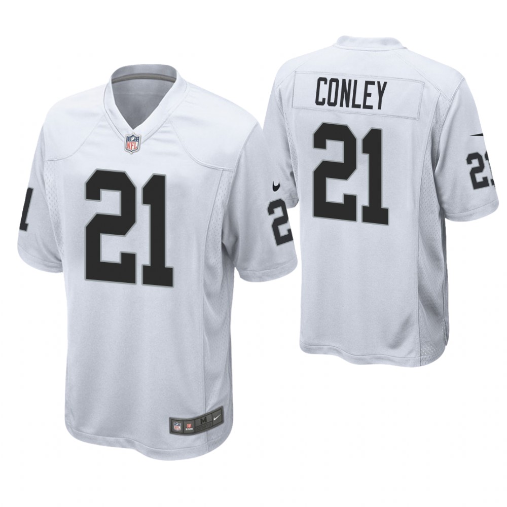 Oakland Raiders #21 Gareon Conley White Game Jersey