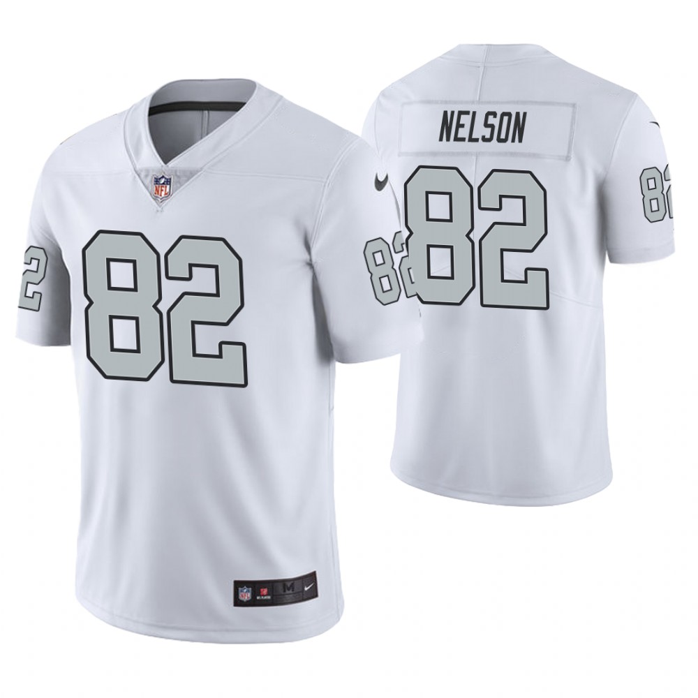 Oakland Raiders #82 Jordy Nelson White Color Rush Legend Jersey Oakland Raiders #82 Jordy Nelson White Color Rush Legend Jersey