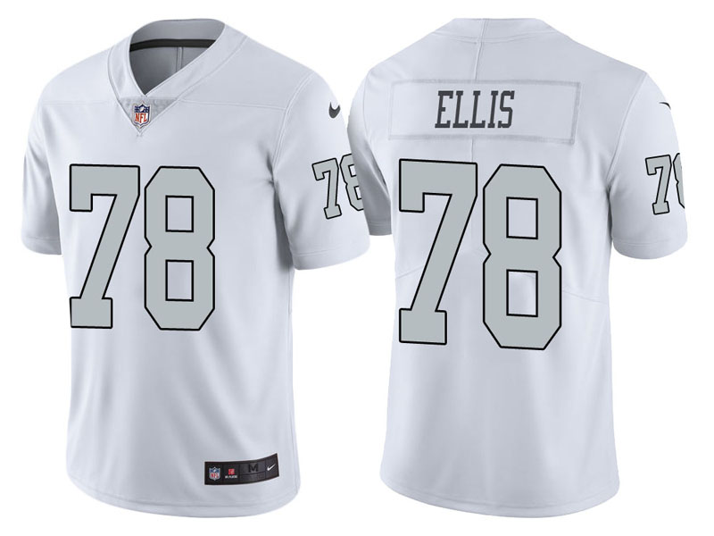 Oakland Raiders #78 Justin Ellis White Vapor Untouchable Color Rush Limited Jersey Oakland Raiders #78 Justin Ellis White Vapor Untouchable Color Rush Limited Jersey