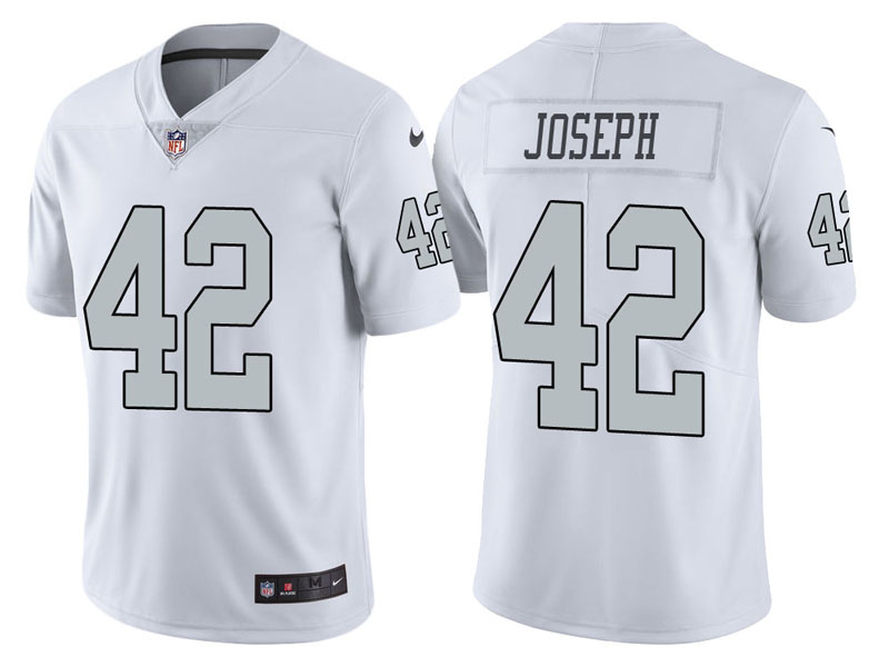 Oakland Raiders #42 Karl Joseph White Vapor Untouchable Color Rush Limited Jersey